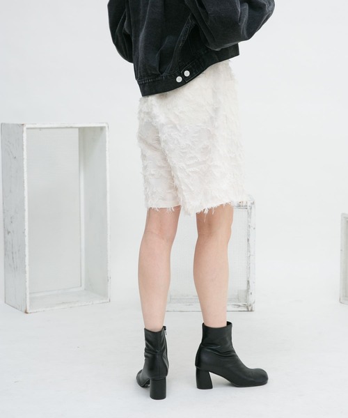 KBF（ケイビーエフ）の「デザインポケットタックショートパンツ（その他パンツ・レディース・ホワイト系その他/ブラック/ブラック系その他/グレー・ONE）」の7枚目の写真