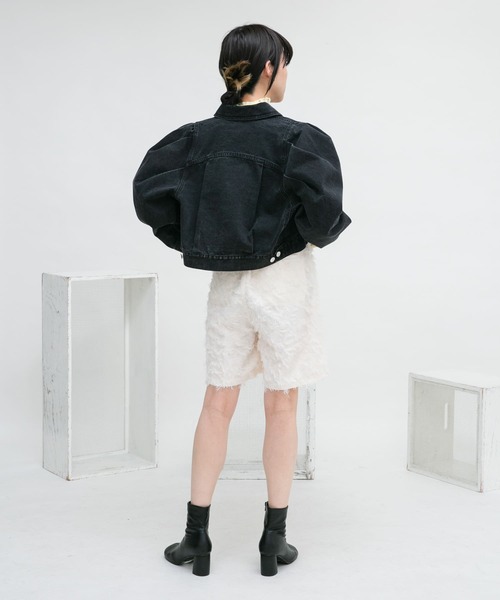 KBF（ケイビーエフ）の「デザインポケットタックショートパンツ（その他パンツ・レディース・ホワイト系その他/ブラック/ブラック系その他/グレー・ONE）」の9枚目の写真