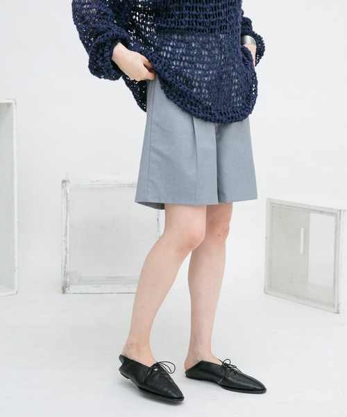 KBF（ケイビーエフ）の「デザインポケットタックショートパンツ（その他パンツ・レディース・ホワイト系その他/ブラック/ブラック系その他/グレー・ONE）」の20枚目の写真