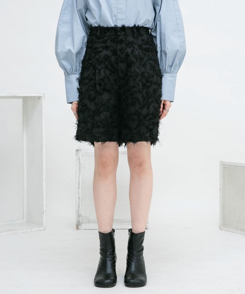 KBF（ケイビーエフ）の「デザインポケットタックショートパンツ（その他パンツ・レディース・ホワイト系その他/ブラック/ブラック系その他/グレー・ONE）」の14枚目の写真