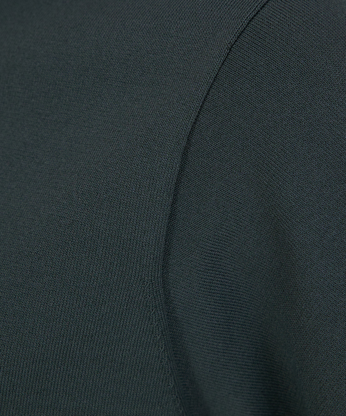 qualite(カリテ)の「【セットアップ対応】レーヨンストレッチクルーネックニット(ニット/セーター・レディース・グリーン/ホワイト/ブラック・フリー)」の5枚目の写真
