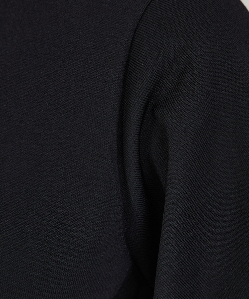 qualite(カリテ)の「【セットアップ対応】レーヨンストレッチクルーネックニット(ニット/セーター・レディース・グリーン/ホワイト/ブラック・フリー)」の4枚目の写真