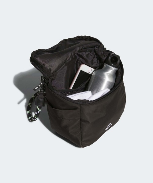 adidas（アディダス）の「軽量 ショルダーストラップ付き ポーチ【adidas Golf/アディダスゴルフ】（ポーチ・レディース・ブラック/ピンク系その他・FREE）」の4枚目の写真