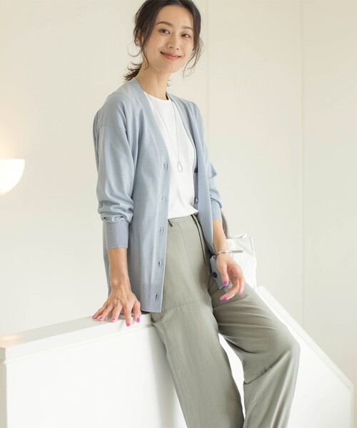 【セール】ワイドリブジャージー タックスリーブ カットソー（Tシャツ/カットソー）｜J.PRESS（ジェイプレス）