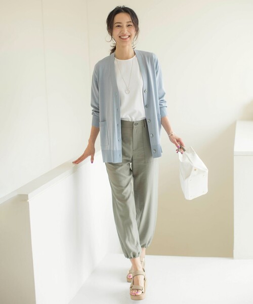 【セール】ワイドリブジャージー タックスリーブ カットソー（Tシャツ/カットソー）｜J.PRESS（ジェイプレス）