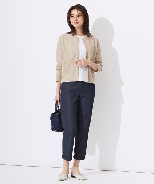 【セール】ワイドリブジャージー タックスリーブ カットソー（Tシャツ/カットソー）｜J.PRESS（ジェイプレス）