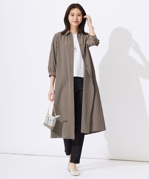 【セール】ワイドリブジャージー タックスリーブ カットソー（Tシャツ/カットソー）｜J.PRESS（ジェイプレス）