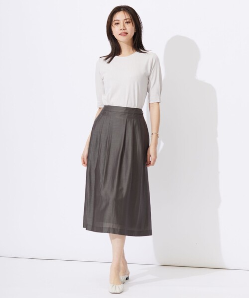 【セール】ワイドリブジャージー タックスリーブ カットソー（Tシャツ/カットソー）｜J.PRESS（ジェイプレス）