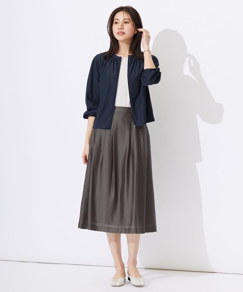 【セール】ワイドリブジャージー タックスリーブ カットソー（Tシャツ/カットソー）｜J.PRESS（ジェイプレス）