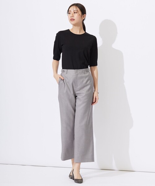 【セール】ワイドリブジャージー タックスリーブ カットソー（Tシャツ/カットソー）｜J.PRESS（ジェイプレス）