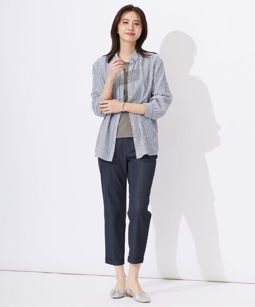 【セール】ワイドリブジャージー タックスリーブ カットソー（Tシャツ/カットソー）｜J.PRESS（ジェイプレス）