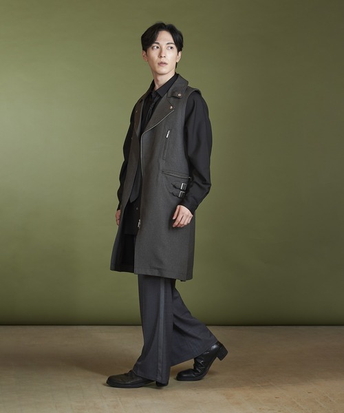 Non様 ロングベスト ネイビー p24099-1.jpg