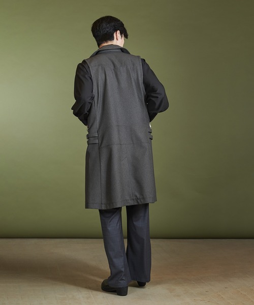 NO ID.（ノーアイディ）の「ノースリーブライダースロングベスト