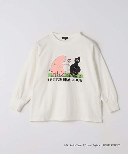 green label relaxing(グリーンレーベルリラクシング)の「【別注】<BARBAPAPA>TJ EX プリント ロングスリーブ 100cm-130cm(Tシャツ/カットソー・キッズ・ホワイト/ブラック/ライトピンク・120cm/100cm/110cm/130cm)」の10枚目の写真