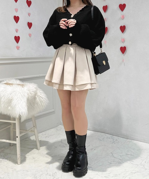 apres jour(アプレジュール)の「スカラップビジューカーディガン【ZOZOTOWN限定アイテム】(カーディガン/ボレロ・レディース・ピンク/オフホワイト/ブラック/レッド・フリー/X-LARGE)」の22枚目の写真