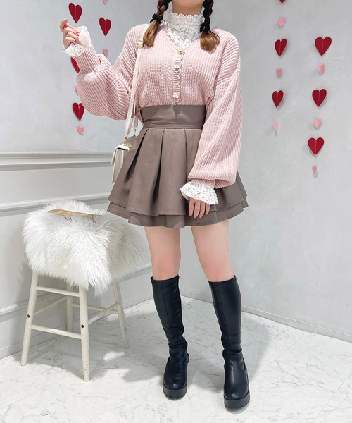 apres jour(アプレジュール)の「スカラップビジューカーディガン【ZOZOTOWN限定アイテム】(カーディガン/ボレロ・レディース・ピンク/オフホワイト/ブラック/レッド・フリー/X-LARGE)」の18枚目の写真