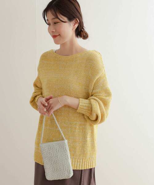 アーバンリサーチドアーズ　ゆったりニット未使用 セール】コットンスラブKNIT（ニット/セーター）｜URBAN