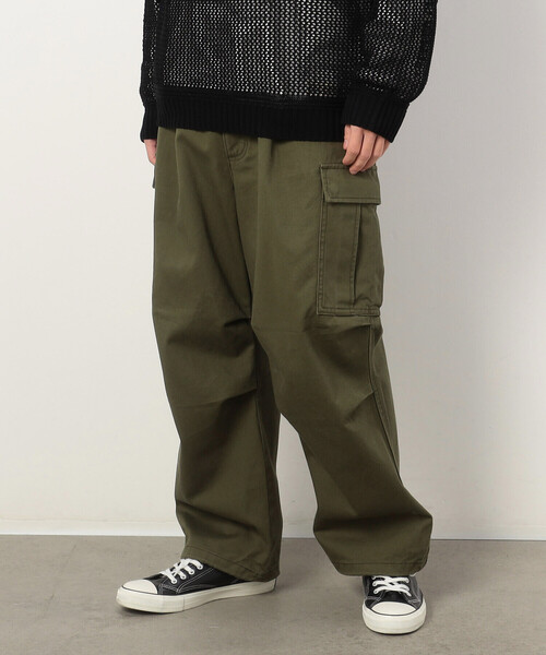 ツイルワイド カーゴパンツ（カーゴパンツ）｜Purple&Yellow（パープルアンドイエロー）