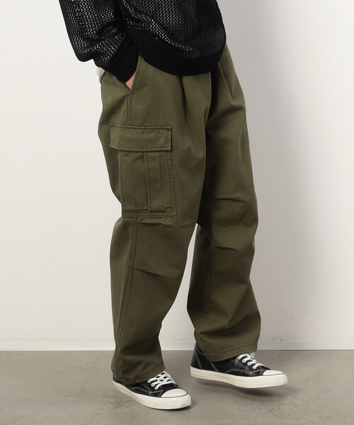 ツイルワイド カーゴパンツ（カーゴパンツ）｜Purple&Yellow（パープルアンドイエロー）