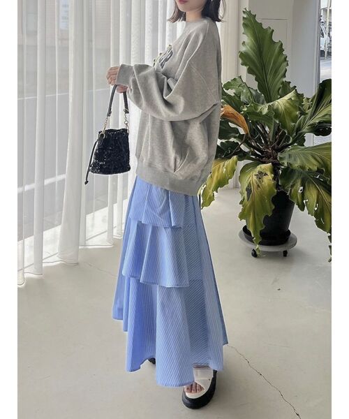 dazzlin（ダズリン）の「サイドティアードプリーツスカート（スカート・レディース・オフホワイト/イエロー/ブルー・SMALL/MEDIUM）」の16枚目の写真