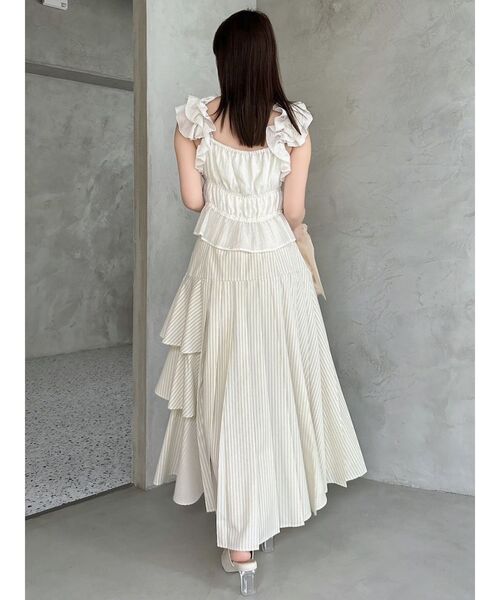 dazzlin（ダズリン）の「サイドティアードプリーツスカート（スカート・レディース・オフホワイト/イエロー/ブルー・SMALL/MEDIUM）」の22枚目の写真