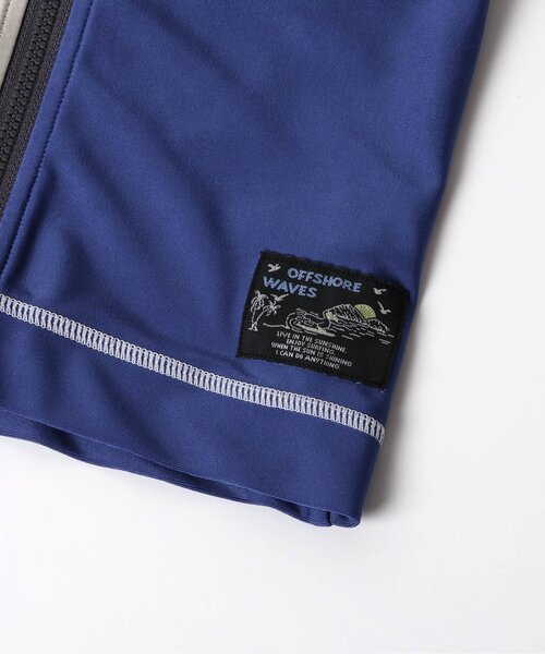 BREEZE（ブリーズ）の「【UVカット】前開き長袖ラッシュガード（ラッシュガード・キッズ・ライトグレー/レインボー/ライム/ネイビー/オレンジ・80/90/100/110/120/130/140/150）」の15枚目の写真