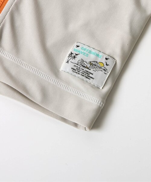 BREEZE（ブリーズ）の「【UVカット】前開き長袖ラッシュガード（ラッシュガード・キッズ・ライトグレー/レインボー/ライム/ネイビー/オレンジ・80/90/100/110/120/130/140/150）」の16枚目の写真