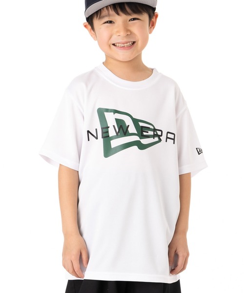 NEW ERA（ニューエラ）の「ニューエラ キッズ 半袖Tシャツ吸汗速乾 ONSPOTZ別注（Tシャツ/カットソー・キッズ・ネイビー/ホワイト/ブラック/ダークグレー・160/150/140/130）」の2枚目の写真