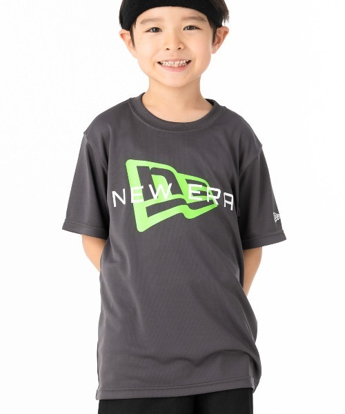 NEW ERA（ニューエラ）の「ニューエラ キッズ 半袖Tシャツ吸汗速乾 ONSPOTZ別注（Tシャツ/カットソー・キッズ・ネイビー/ホワイト/ブラック/ダークグレー・160/150/140/130）」の4枚目の写真