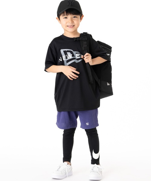 NEW ERA（ニューエラ）の「ニューエラ キッズ 半袖Tシャツ吸汗速乾 ONSPOTZ別注（Tシャツ/カットソー・キッズ・ネイビー/ホワイト/ブラック/ダークグレー・160/150/140/130）」の9枚目の写真