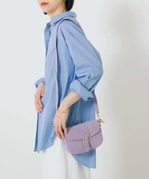 URBAN RESEARCH（アーバンリサーチ）の「レザーフラップショルダーバッグ（ショルダーバッグ・レディース・パープル系その他/ベージュ/ブラック・-）」の16枚目の写真