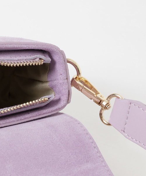 URBAN RESEARCH（アーバンリサーチ）の「レザーフラップショルダーバッグ（ショルダーバッグ・レディース・パープル系その他/ベージュ/ブラック・-）」の8枚目の写真