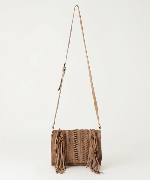 Another Edition(アナザーエディション)の「 フリンジ スクエアショルダー/AEBC FRNG SQSHLD(ショルダーバッグ・レディース・ライトグレー/ベージュ・フリー)」の5枚目の写真