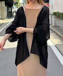 select MOCA | 2WAYルーズかぎ編みカーディガン(カーディガン/ボレロ)