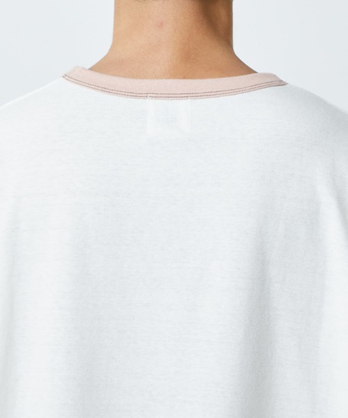 soe(ソーイ)の「Ringer T Shirts WORLD IMAGE(Tシャツ/カットソー・メンズ・ブラック/オフホワイト・1/2)」の8枚目の写真