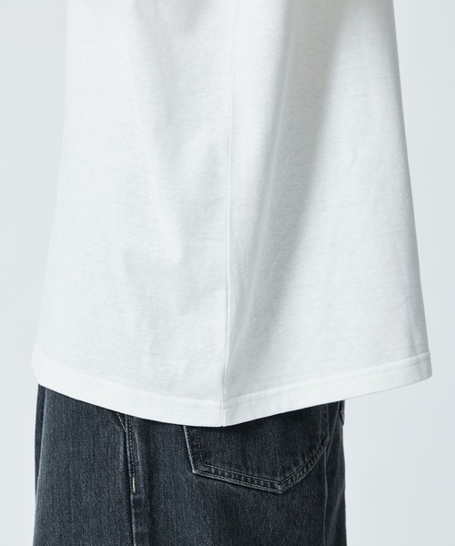 soe(ソーイ)の「Ringer T Shirts WORLD IMAGE(Tシャツ/カットソー・メンズ・ブラック/オフホワイト・1/2)」の7枚目の写真