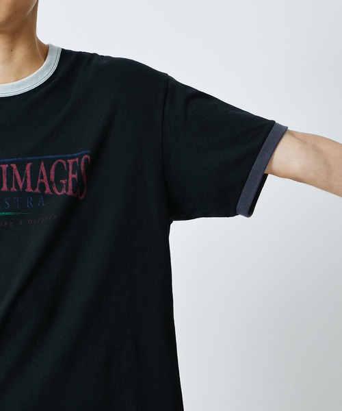 soe(ソーイ)の「Ringer T Shirts WORLD IMAGE(Tシャツ/カットソー・メンズ・ブラック/オフホワイト・1/2)」の13枚目の写真