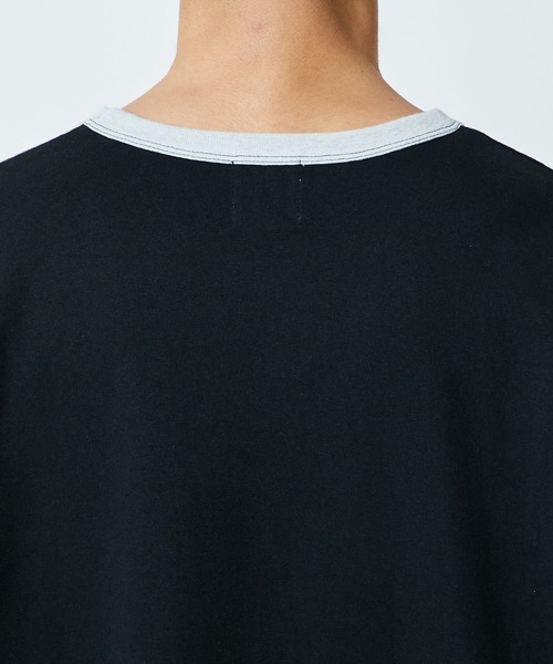 soe(ソーイ)の「Ringer T Shirts WORLD IMAGE(Tシャツ/カットソー・メンズ・ブラック/オフホワイト・1/2)」の16枚目の写真