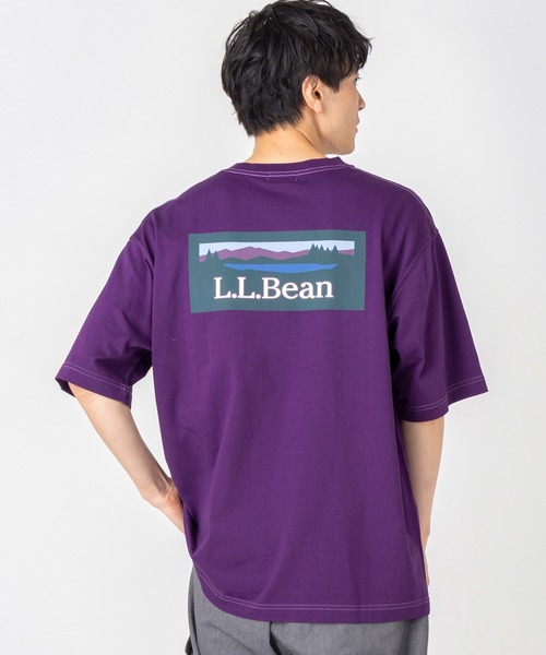 L.L.Bean（エルエルビーン）の「【JAPAN EDITION】ビーンズ・バック・カタディン・ショートスリーブ・ティ（Tシャツ/カットソー・メンズ・ブラック/ブルー/オフホワイト/パープル・SMALL/MEDIUM/LARGE/X-LARGE）」の4枚目の写真