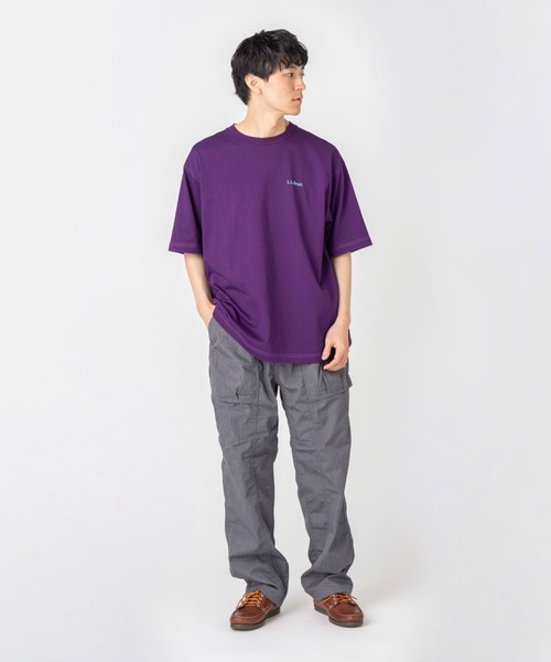L.L.Bean（エルエルビーン）の「【JAPAN EDITION】ビーンズ・バック・カタディン・ショートスリーブ・ティ（Tシャツ/カットソー・メンズ・ブラック/ブルー/オフホワイト/パープル・SMALL/MEDIUM/LARGE/X-LARGE）」の8枚目の写真