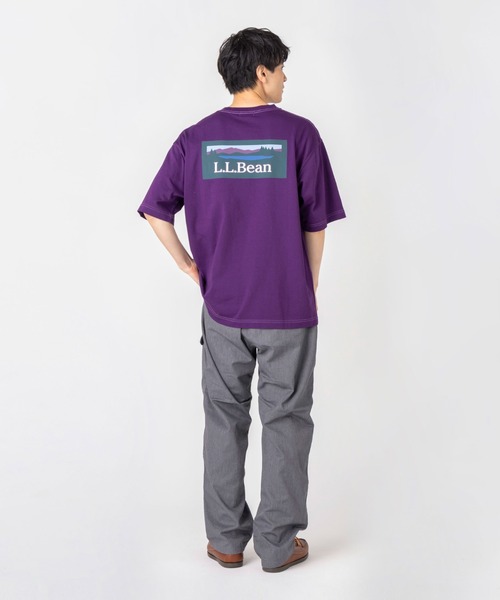 L.L.Bean（エルエルビーン）の「【JAPAN EDITION】ビーンズ・バック・カタディン・ショートスリーブ・ティ（Tシャツ/カットソー・メンズ・ブラック/ブルー/オフホワイト/パープル・SMALL/MEDIUM/LARGE/X-LARGE）」の10枚目の写真