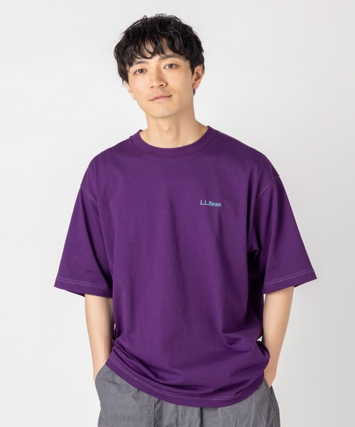 L.L.Bean（エルエルビーン）の「【JAPAN EDITION】ビーンズ・バック・カタディン・ショートスリーブ・ティ（Tシャツ/カットソー・メンズ・ブラック/ブルー/オフホワイト/パープル・SMALL/MEDIUM/LARGE/X-LARGE）」の11枚目の写真