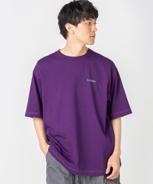 L.L.Bean（エルエルビーン）の「【JAPAN EDITION】ビーンズ・バック・カタディン・ショートスリーブ・ティ（Tシャツ/カットソー・メンズ・ブラック/ブルー/オフホワイト/パープル・SMALL/MEDIUM/LARGE/X-LARGE）」の6枚目の写真
