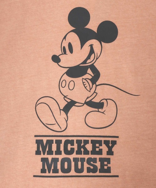 Disney(ディズニー)の「Disney(ディズニー)ミッキーマウスキャラクタープリント ユーズド加工半袖Tシャツ メンズ レディース(Tシャツ/カットソー・メンズ・ピンク/ブルー/スミクロ・L/M/LL)」の9枚目の写真