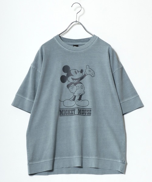 Disney(ディズニー)の「Disney(ディズニー)ミッキーマウスキャラクタープリント ユーズド加工半袖Tシャツ メンズ レディース(Tシャツ/カットソー・メンズ・ピンク/ブルー/スミクロ・L/M/LL)」の22枚目の写真