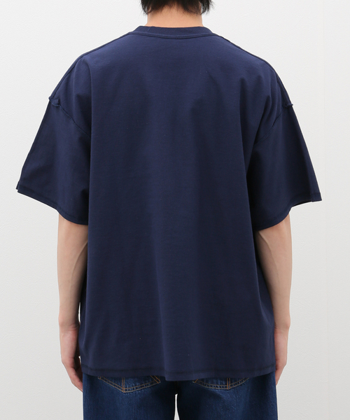 is-ness(イズネス)の「【ISNESS MUSIC / イズネスミュージック】MINIMAL T-SHIRT(Tシャツ/カットソー・メンズ・ホワイト/ネイビー・FREE)」の6枚目の写真