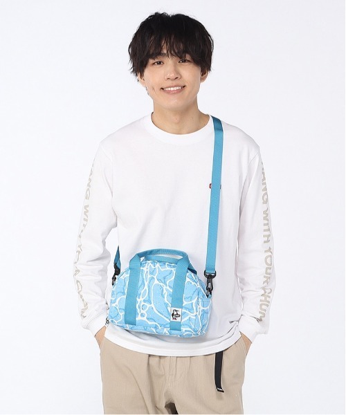 CHUMS(チャムス)の「【CHUMS/チャムス】 Mini Bowling Bag Sweat(ボストンバッグ・メンズ・ブラック/イエロー/ヘザーグレー/ネイビー/その他1/その他2/その他3/その他4/その他5/その他7/その他6/その他9/その他11/その他8/その他10・FREE)」の17枚目の写真