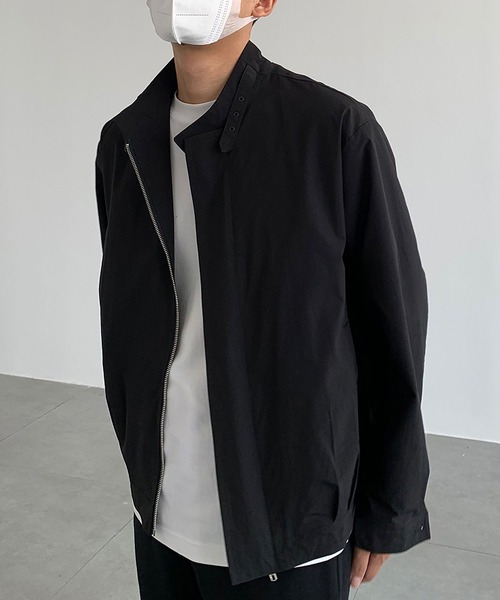 BLANC FICELLE(ブランフィセル)の「スタンドカラー ショート ジャケット(テーラードジャケット・メンズ・ブラック・M/L/XL)」の14枚目の写真