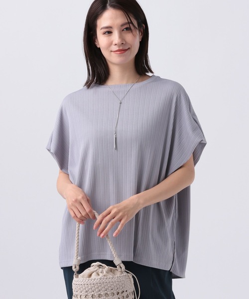 Elura（エルーラ）の「ドレスアップリブドルマンプルオーバー（Tシャツ/カットソー・レディース・ブラウン系その他/ライトブルー/チャコールグレー/ホワイト/ブルー系その他5/カーキ/ブラック/グリーン系その他4/グリーン系その他2・MEDIUM/LARGE）」の8枚目の写真