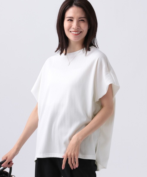 theory luxe フレアカットソー　tシャツ　プルオーバー セール】ドレスアップリブドルマンプルオーバー（Tシャツ